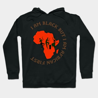 I am Black but I am African First Hoodie